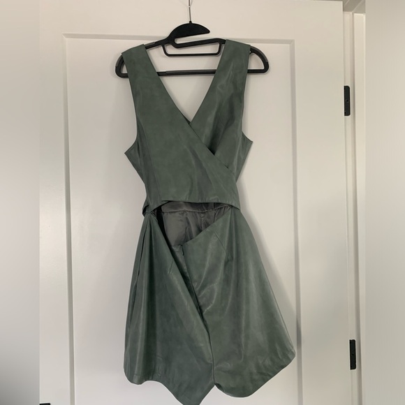 Anthropologie Faux leather jumpsuit/ romper - Picture 2 of 2